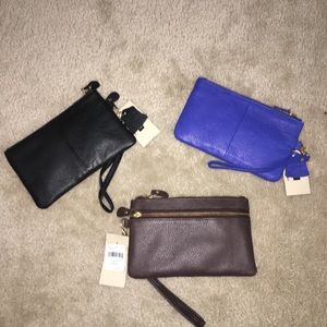 NWT Genuine Leather Wristlets⚜️